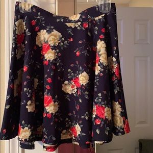 Floral Skater Skirt